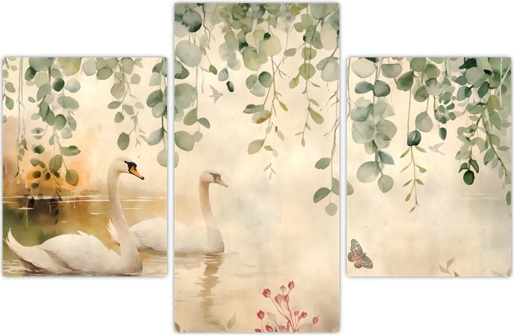 Tablou - Lac, acvariu (90x60 cm)