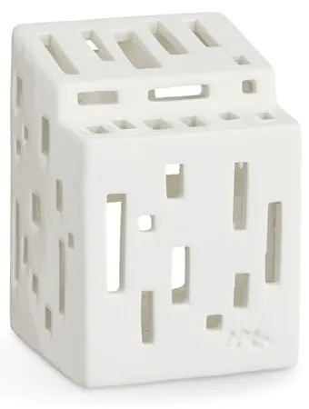 Sfeșnic din ceramică Kähler Design Urbania Lighthouse Functio, alb