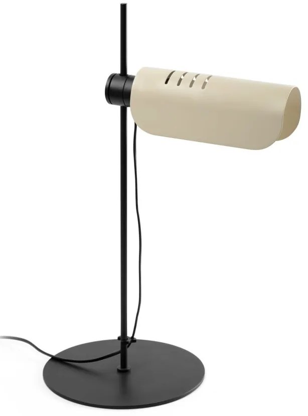 Veioza metal stil retro cu abajur ajustabil MARTINICA negru, bej