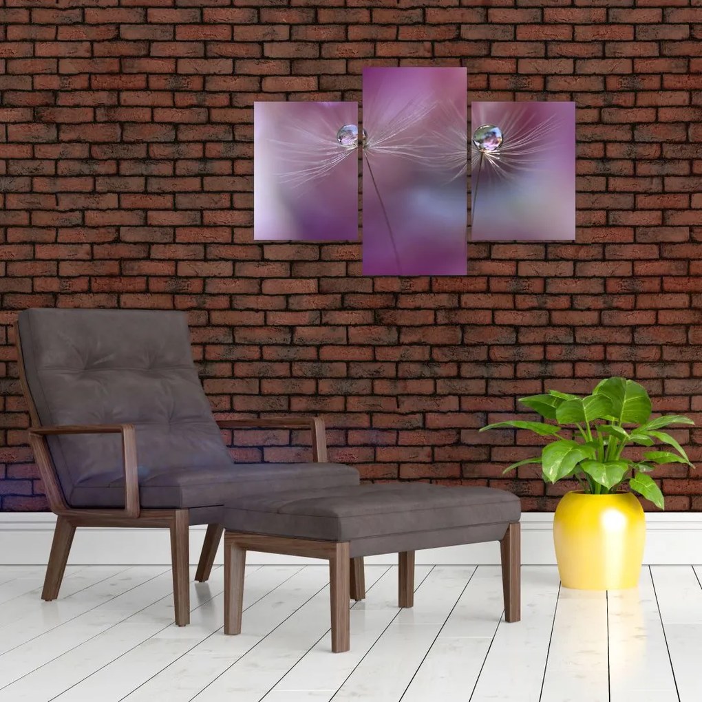 Tablou cu picături pe puf (90x60 cm)