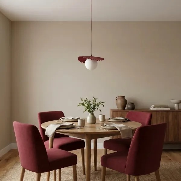 Lustră pe cablu FLORA 1xG9/8W/230V roșie
