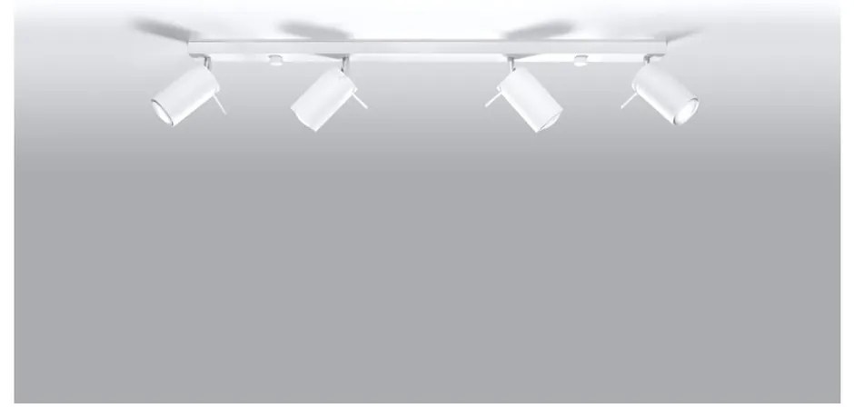 Lustră Sollux Etna 4L, alb