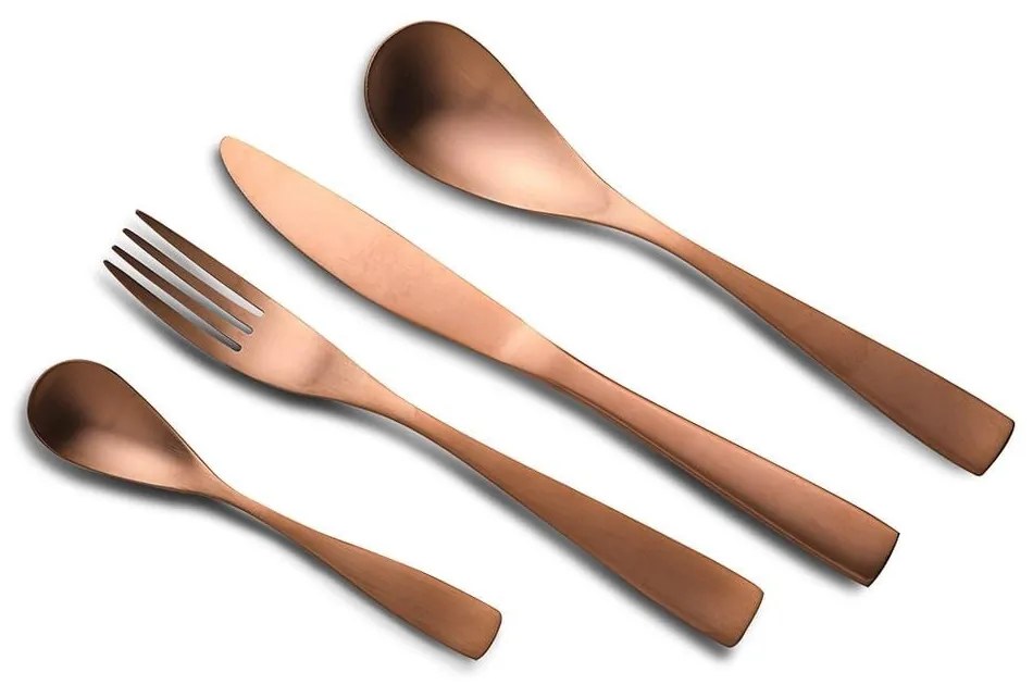 Set de tacamuri inox rosegold 24 piese, 6 persoane, Bocholt Carl Schmidt Sohn 080181