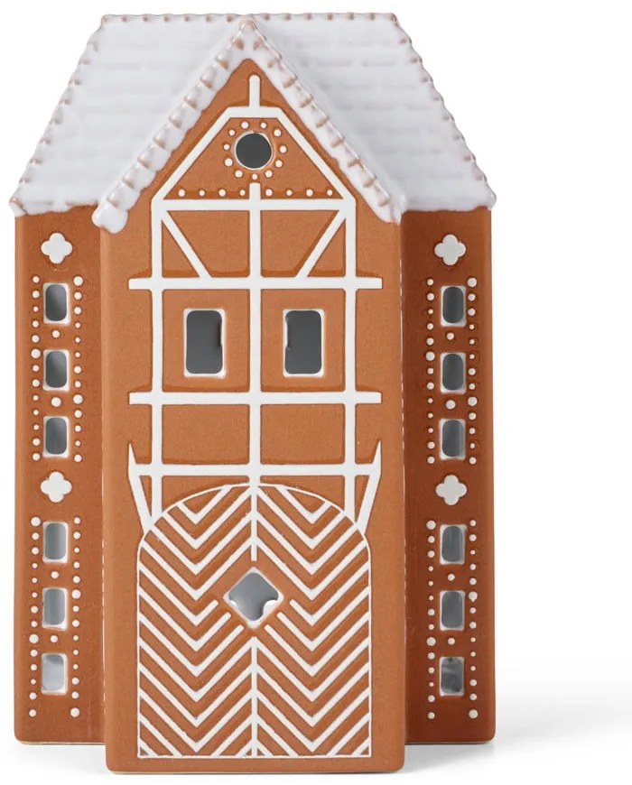 Sfeșnic pentru lumânări pastilă din ceramică Gingerbread Lighthouse – Kähler Design