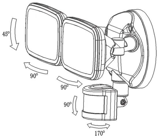 Lumina de top Siena C PIR - Spot LED cu senzor SIENA 2xLED/20W/230V IP65