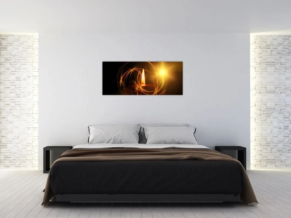 Tablou cu lumânare (120x50 cm)