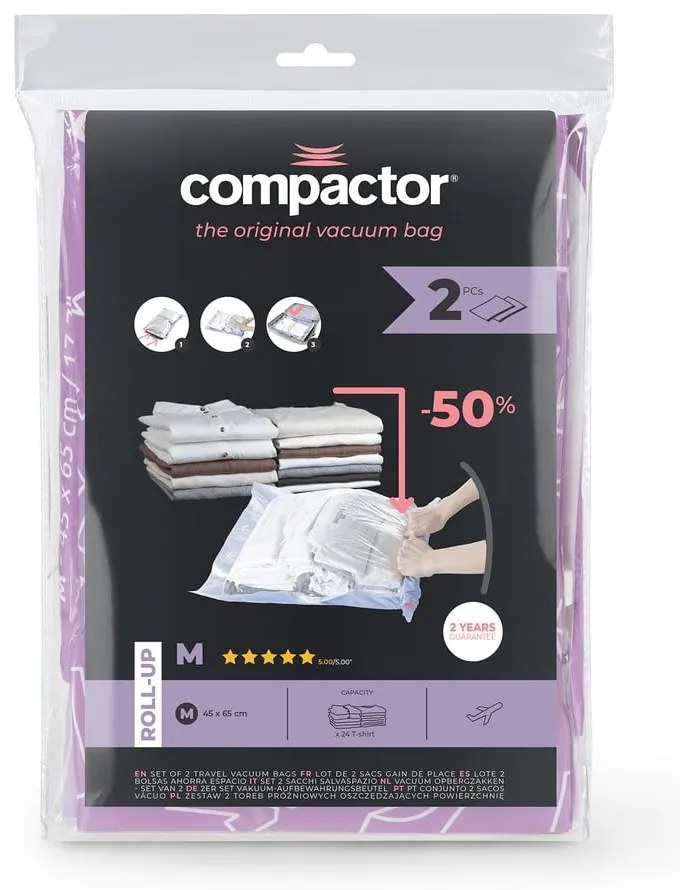 Saci de vidat 2 buc. Roll Up M – Compactor