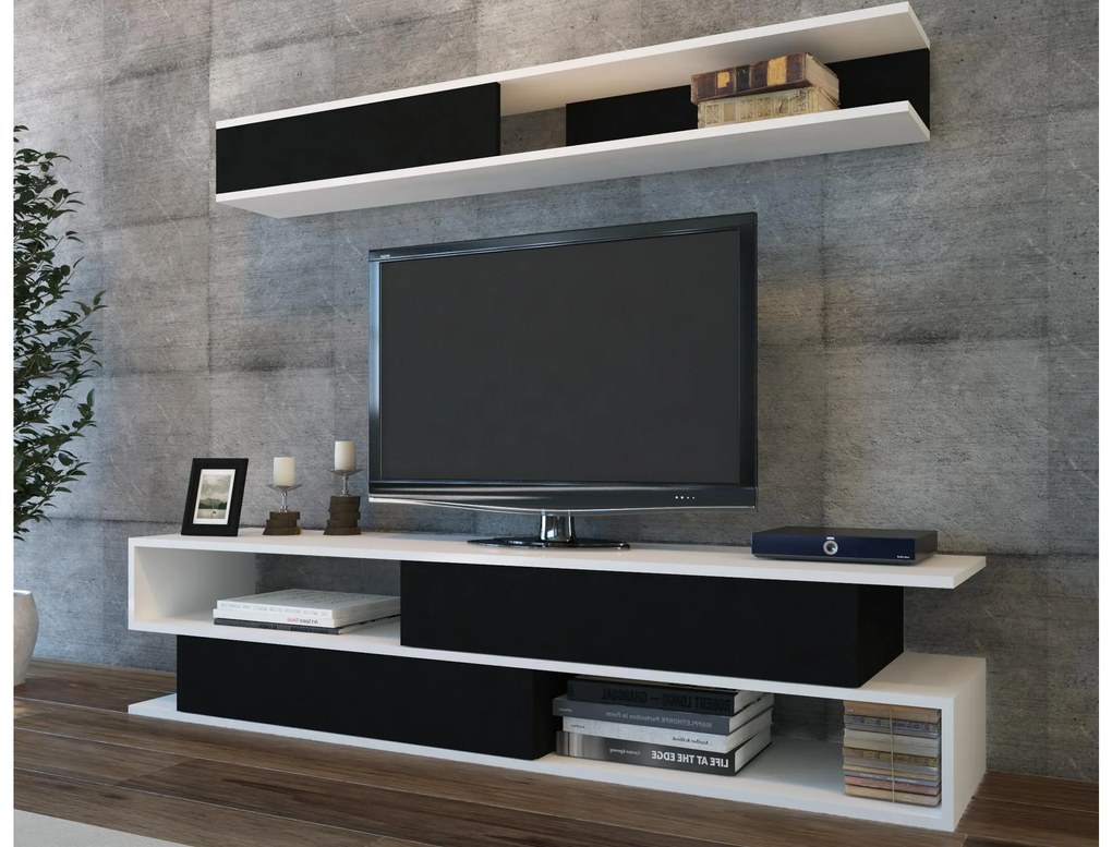 Mobilier living Simpsonic (Alb + Negru) . 1102575