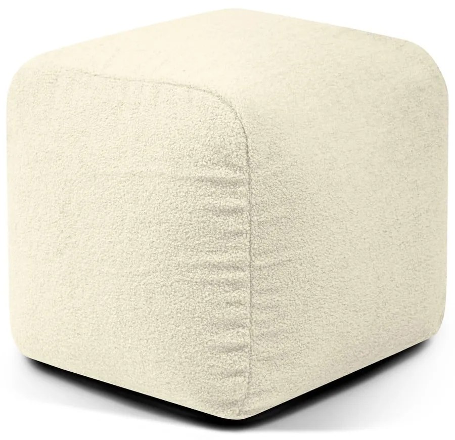 Fotoliu bean bag gri deschis cu tapițerie din țesătură bouclé Plus 50 Lounge – SLOWDOWN