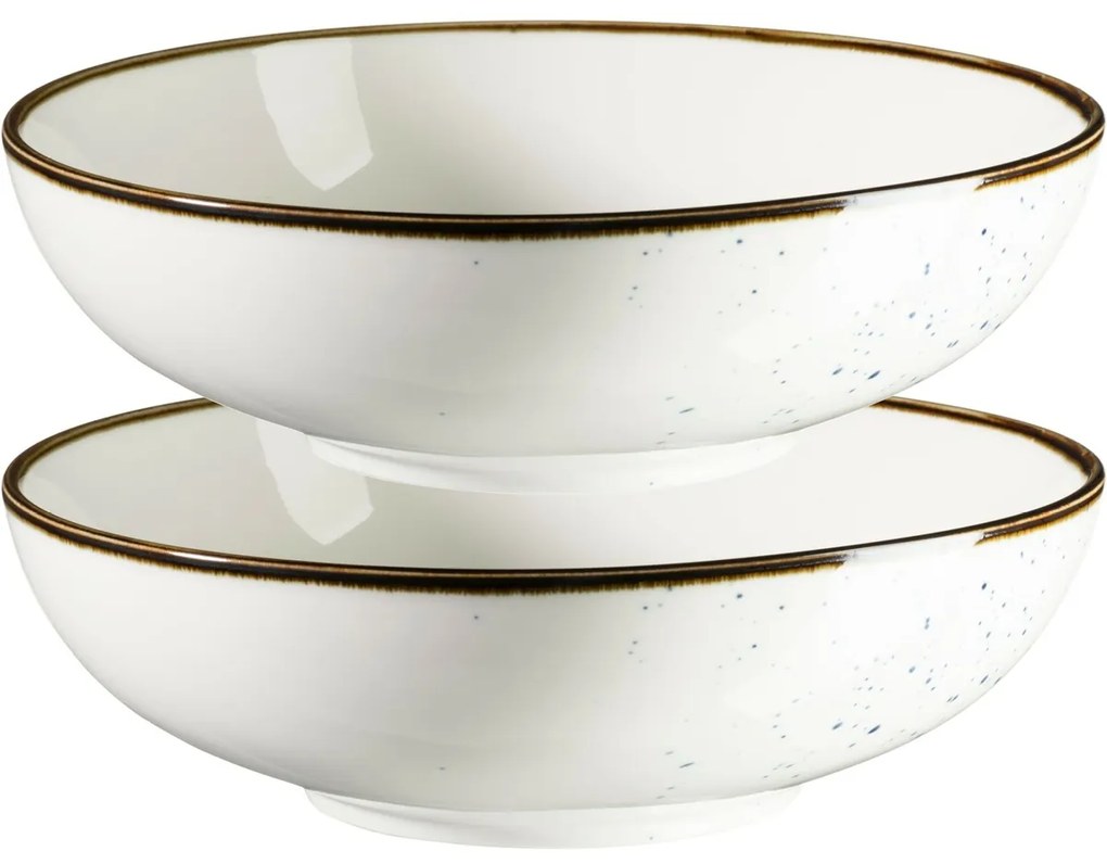 Mäser Set de 2 boluri Pintar Alb albastru puncte22 cm