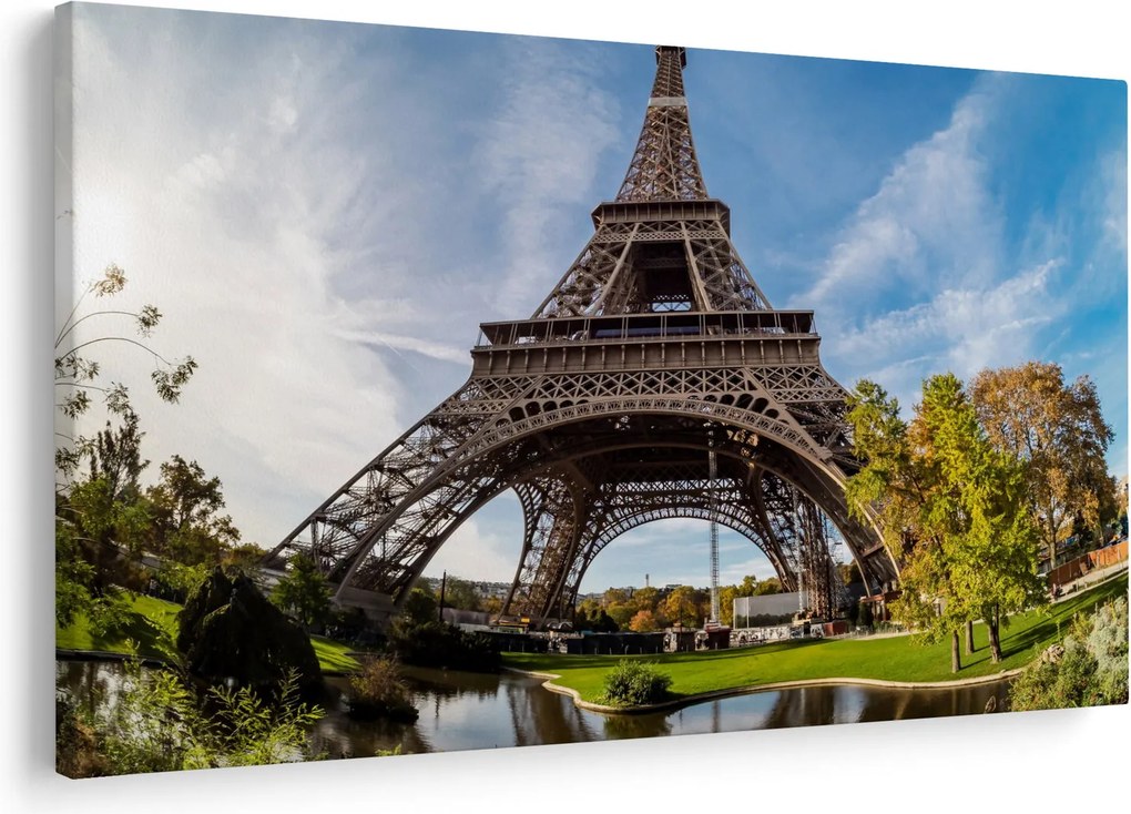 Tablou - Turnul Eiffel colorat (90x60 cm)