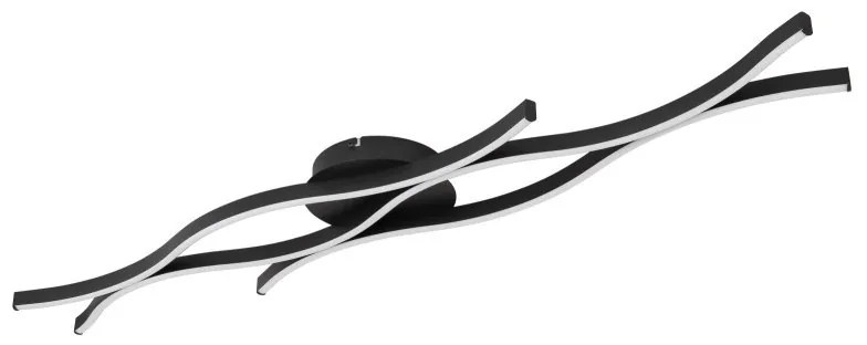 Plafoniera LED design modern Geronimo negru