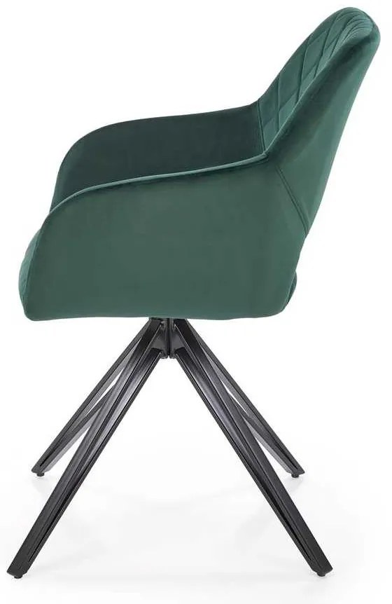 Scaun de bucătărie Eloise, verde închis