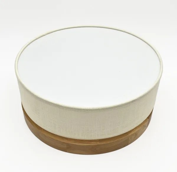 Brilagi - Plafonieră LED BELLADONNA, 20W/230V, Ø 30 cm, crem/stejar