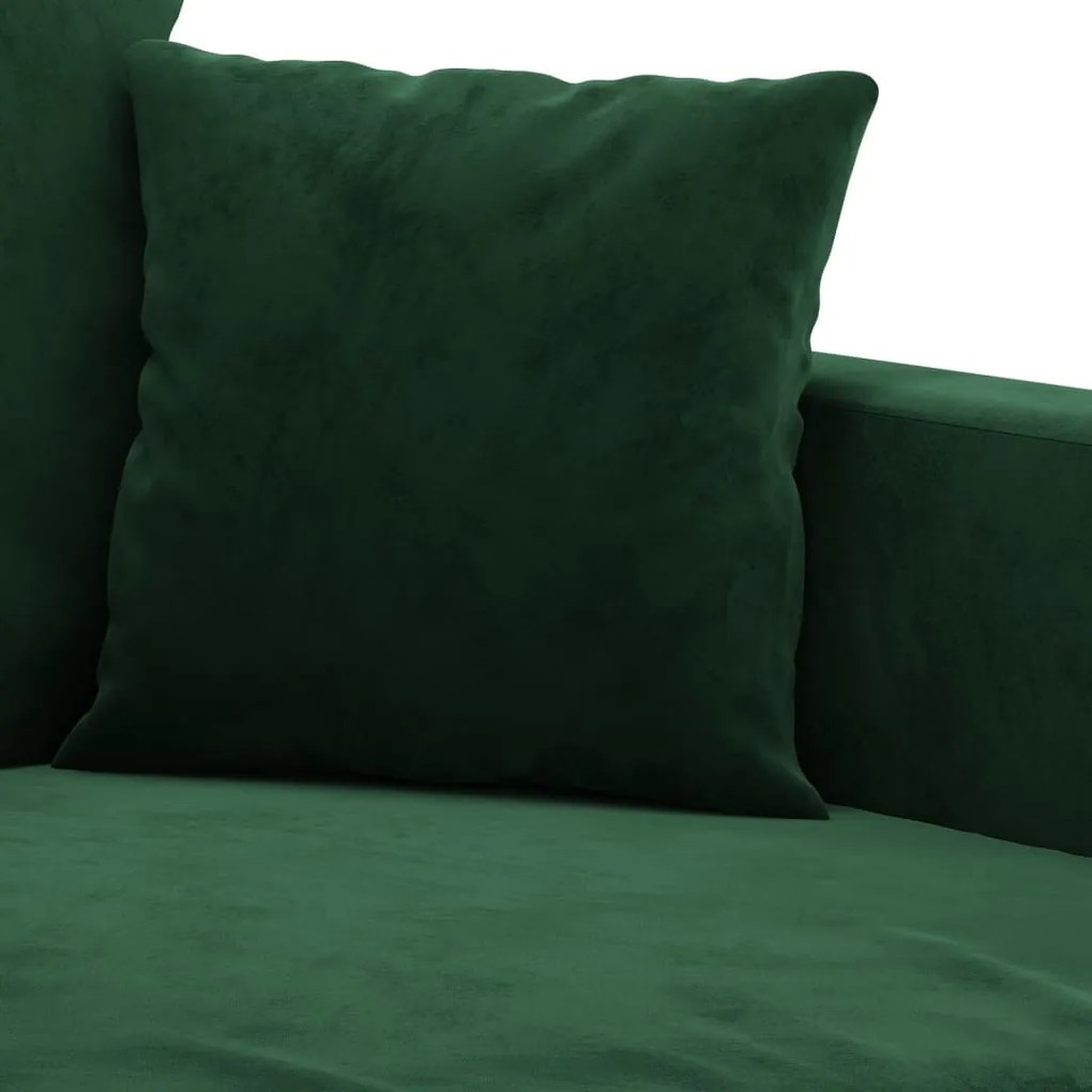 Canapea cu 2 locuri, verde inchis, 120 cm, catifea Verde inchis, 138 x 77 x 80 cm