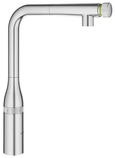 Baterie bucatarie cu dus extractibil Grohe Essence SmartControl crom periat Supersteel