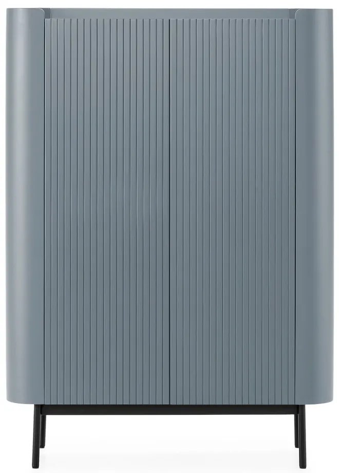 Dulap albastru prăfuit 100x140x40 cm Willa – MOME