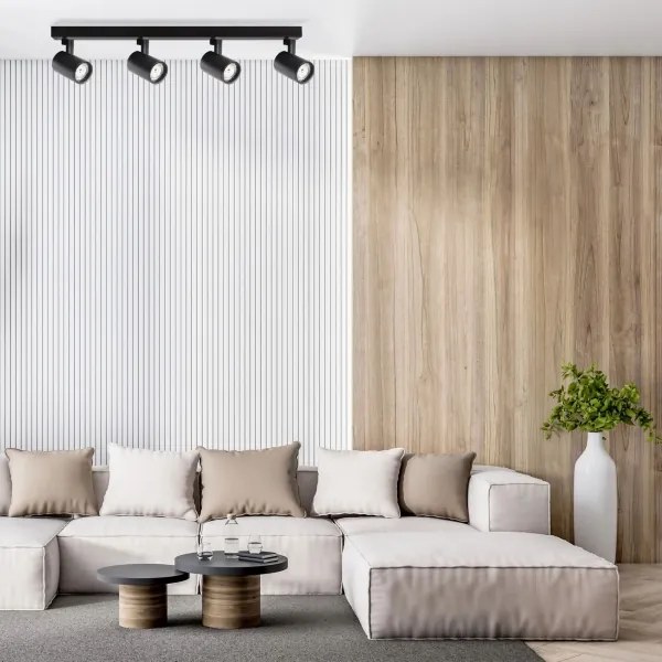 Spot LYNX 4xGU10/10W/230V negru