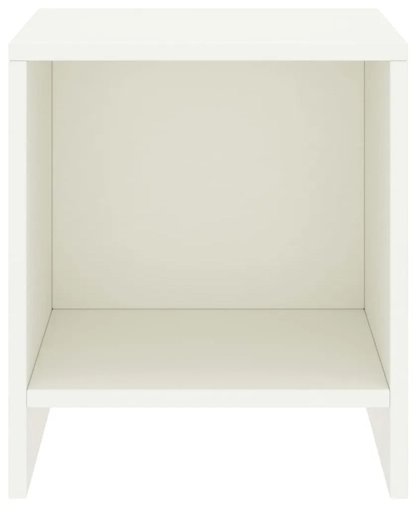 322234 vidaXL Noptieră, alb, 35 x 30 x 40 cm, lemn masiv de pin