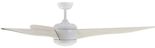 Ventilator LED de tavan Lucci air 512911 AIRFUSION LED/20W/230V lemn/alb + telecomandă