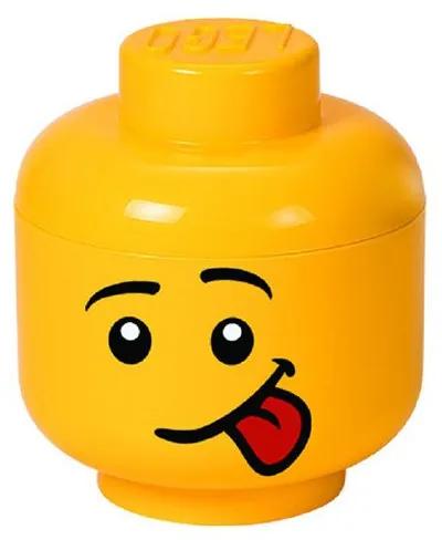 LEGO - Cutie depozitare cap minifigurina S, Galben