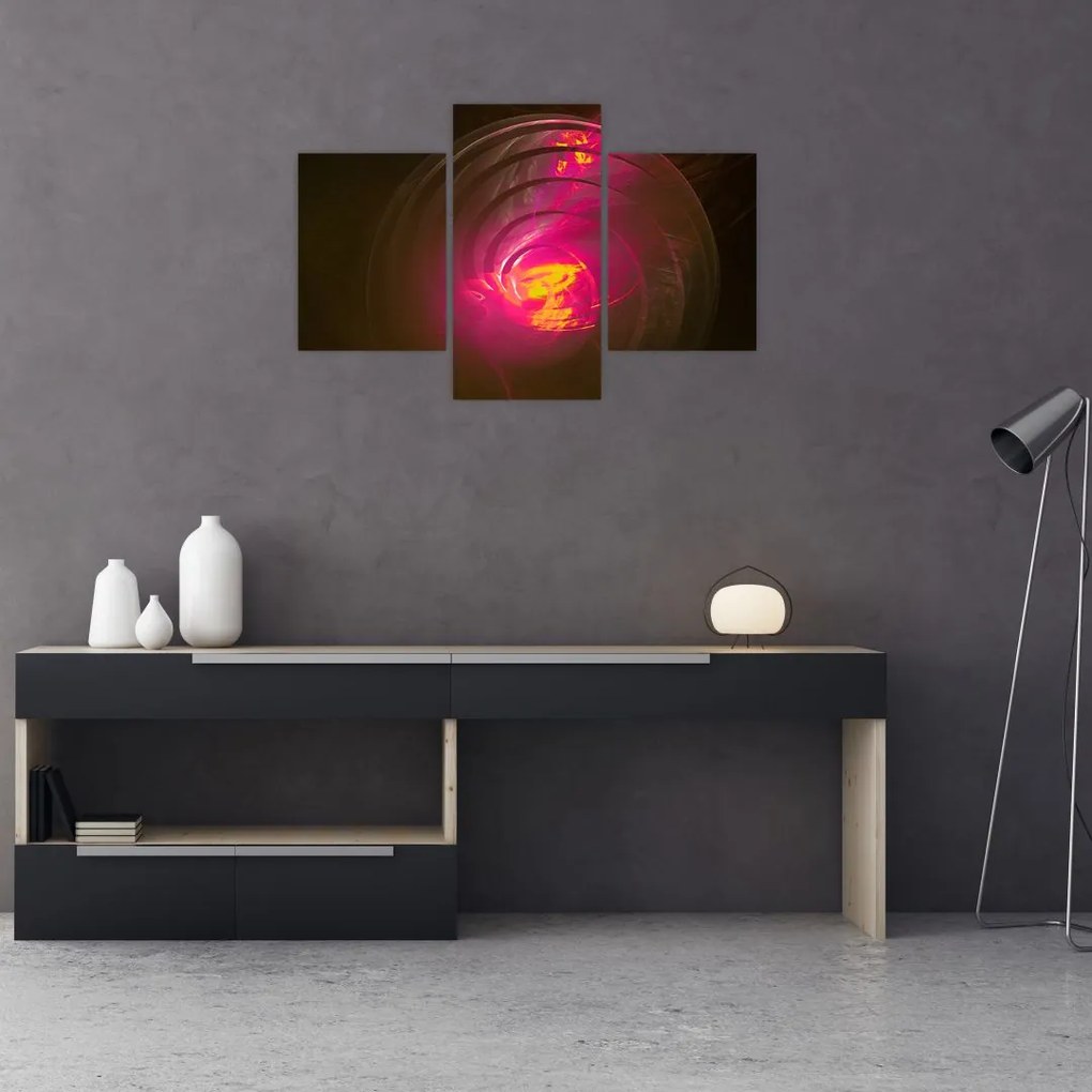 Tablou - abstacție cu spirala (90x60 cm)