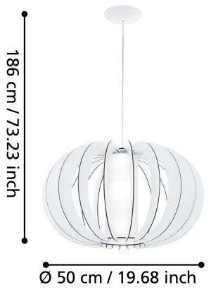 Eglo 95607 - Lustra STELLATO 2 1xE27/60W/230V