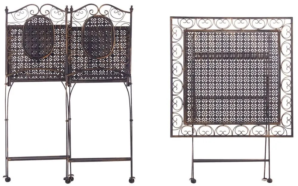 Set mobilier de grădină Beatriz (negru) (pentru 2 persoane). 1035527