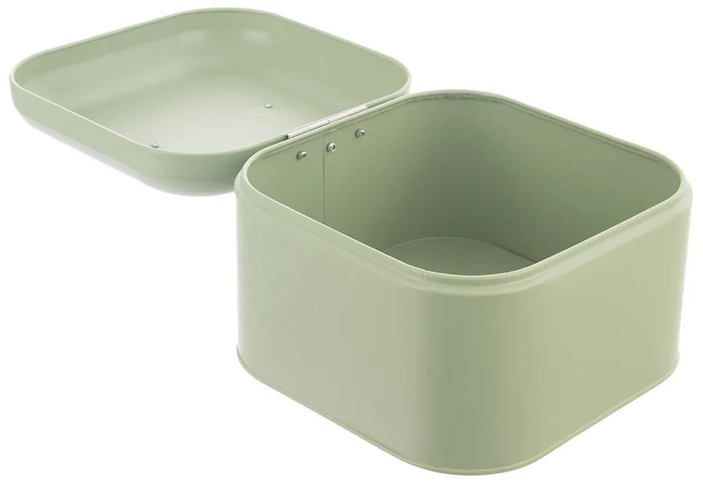 Orion Cutie pentru pâine din tablă Greenish, 20 x20 x 17 cm, 20 x 20 x 17 cm