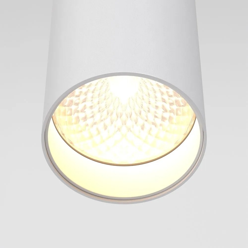 Pendul LED design tehnic Focus alb, 3000K