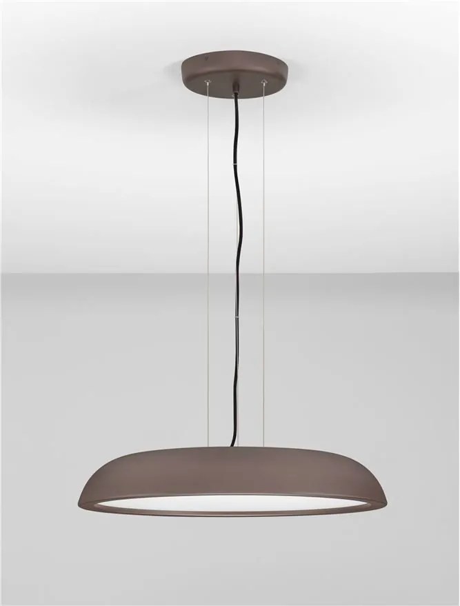 Lustra LED suspendata stil modern FELICIA maro 60cm