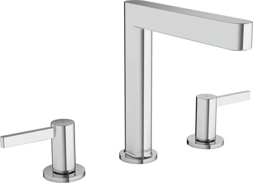 Baterie lavoar Hansgrohe Finoris 160 cu 3 elemente si ventil Push-Open crom