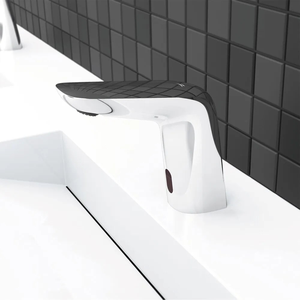 Baterie lavoar electronica Rubineta Ecosens finisaj crom lucios alimentare baterii