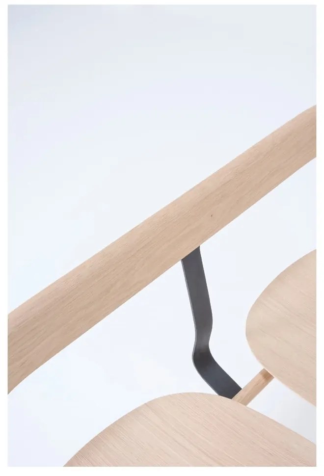 Bancă din lemn de stejar Gazzda Ava, natural