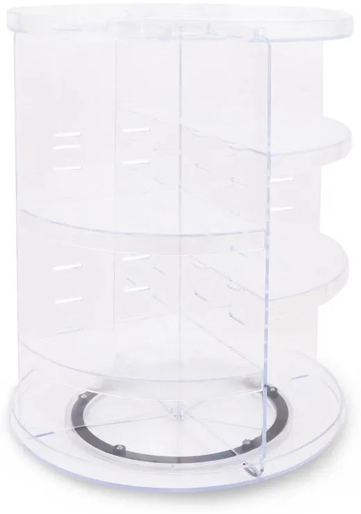 Organizator rotativ pentru cosmetice din plastic transparent - Hermia