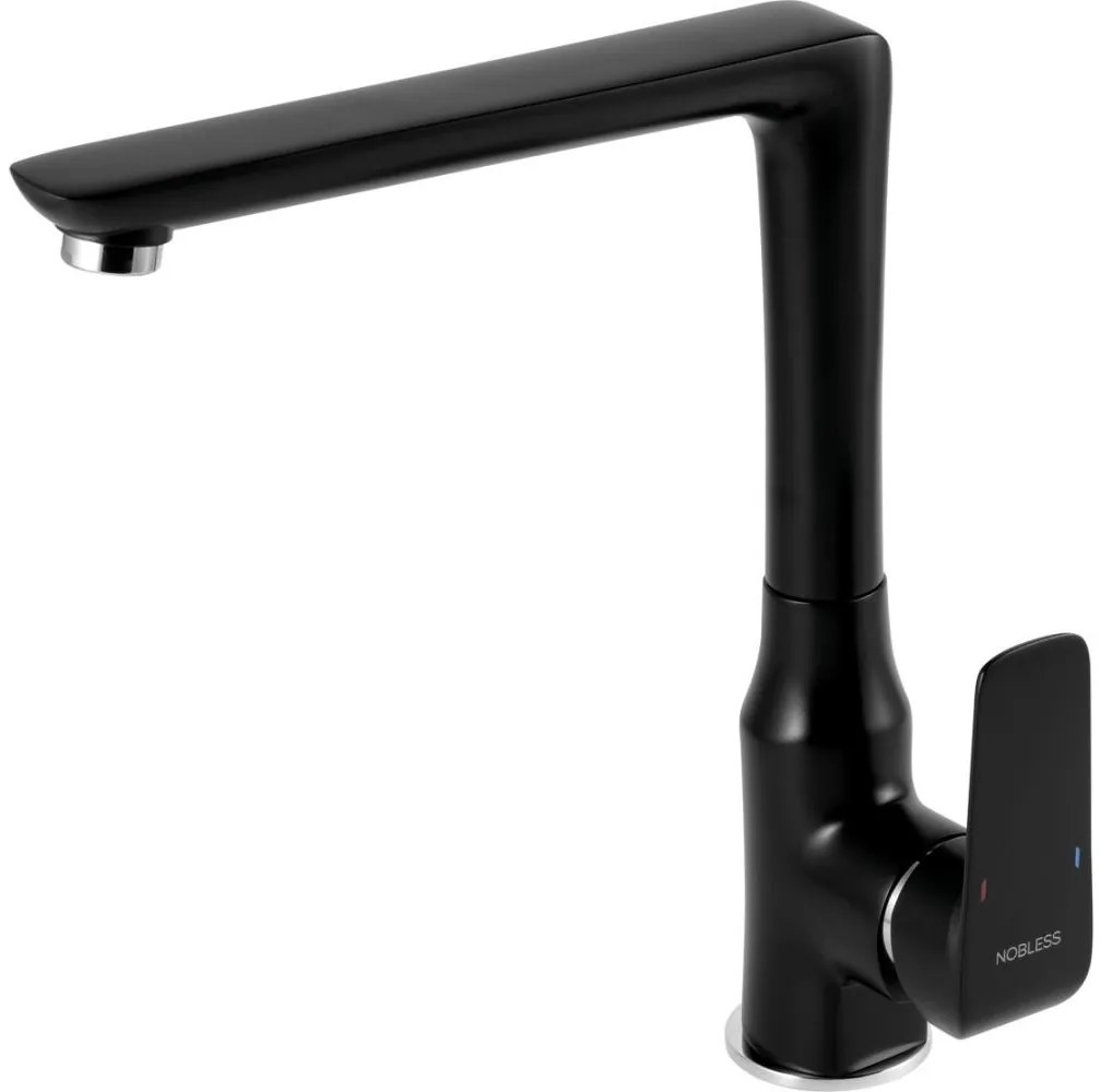 Novaservis - Baterie pentru chiuvetă NOBLESS TINA, neagră