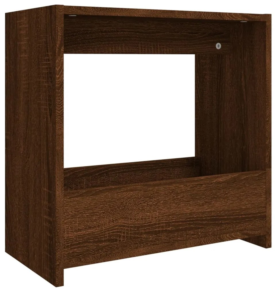 826631 vidaXL Masă laterală, stejar maro, 50x26x50 cm, lemn prelucrat