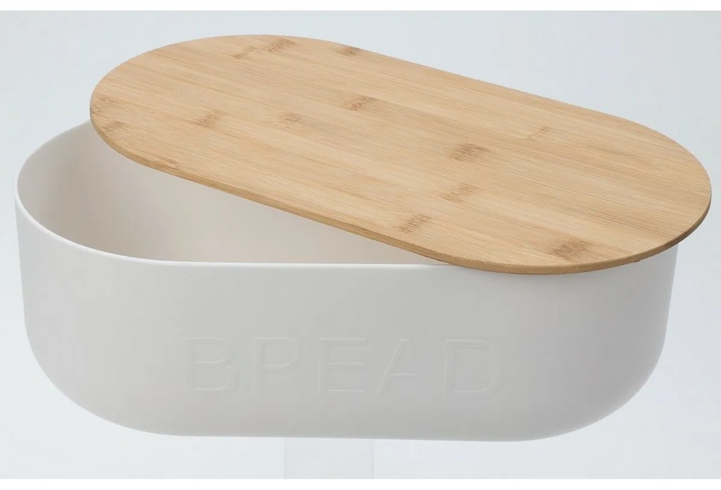 EH Breadbox cu placă de tăiere din bambus BREAD