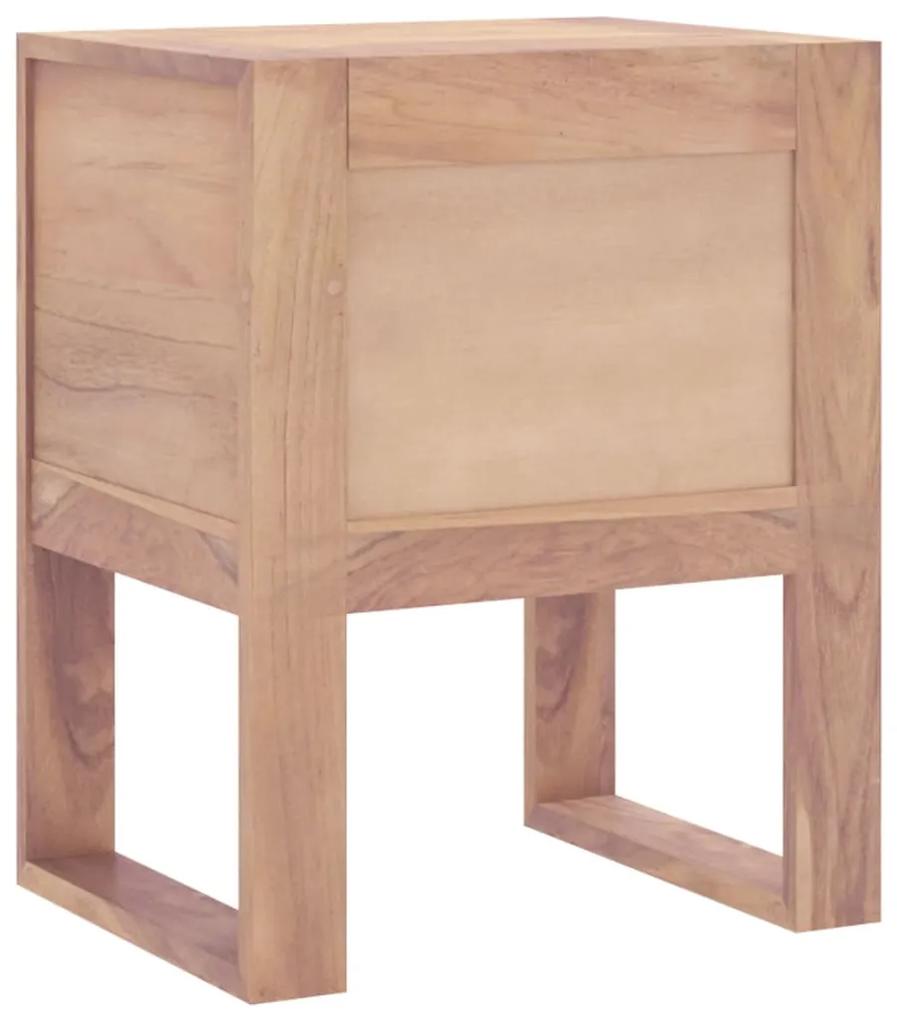 Noptiera, 40x30x50 cm, lemn masiv de tec