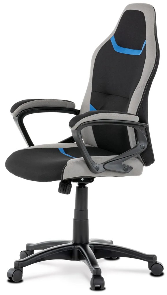 Fotoliu de birou/gaming Leira-L611-BLUE (Negru + Gri + Albastru). 1042711