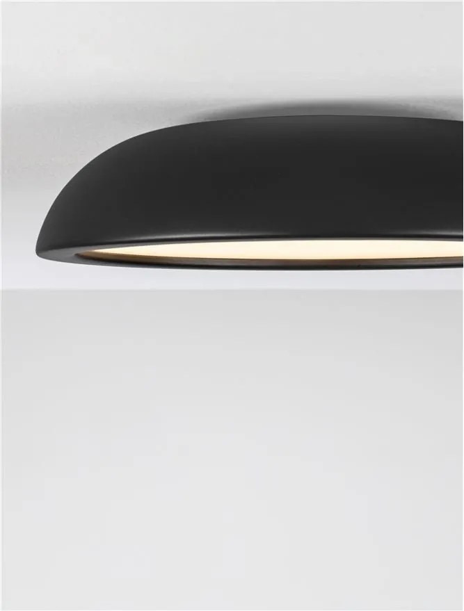 Lustra LED aplicata stil modern FELICIA negru 45cm