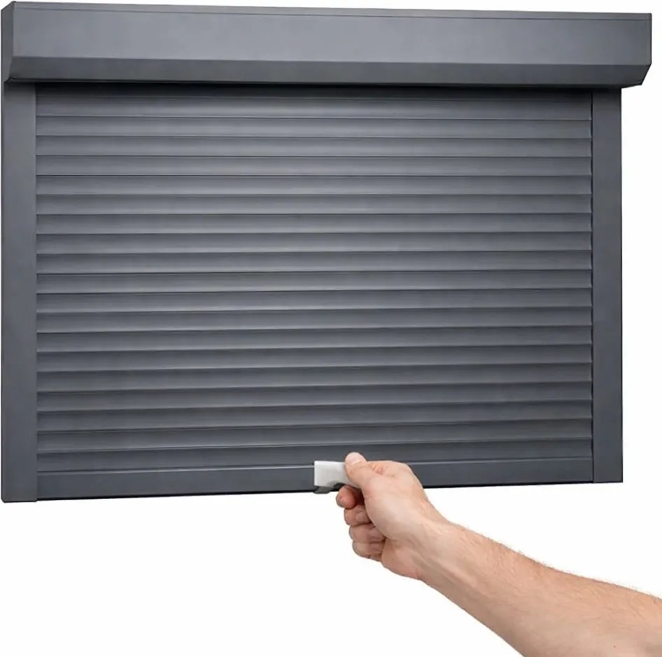 Rulou Exterior Aluminiu Antracit cu Arc Pretensionat