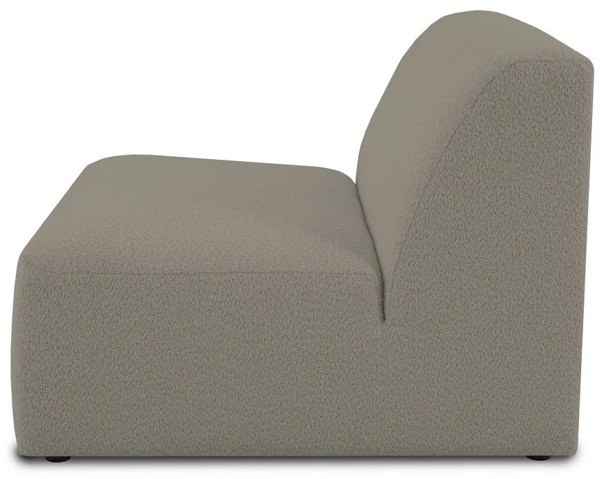 Modul pentru canapea maro deschis cu tapițerie din stofă bouclé (de mijloc) Roxy – Scandic