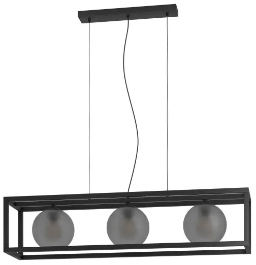 Lustră pe cablu Eglo 390215 ARANGONA 3xE27/40W/230V gri/negru