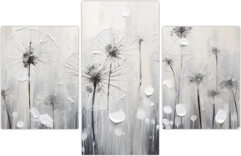 Tablou - Păpădii, pictură (90x60 cm)