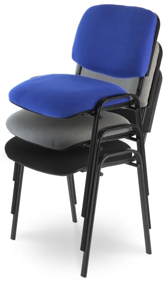 Scaun de conferinta Viva N, picioare negre, gri