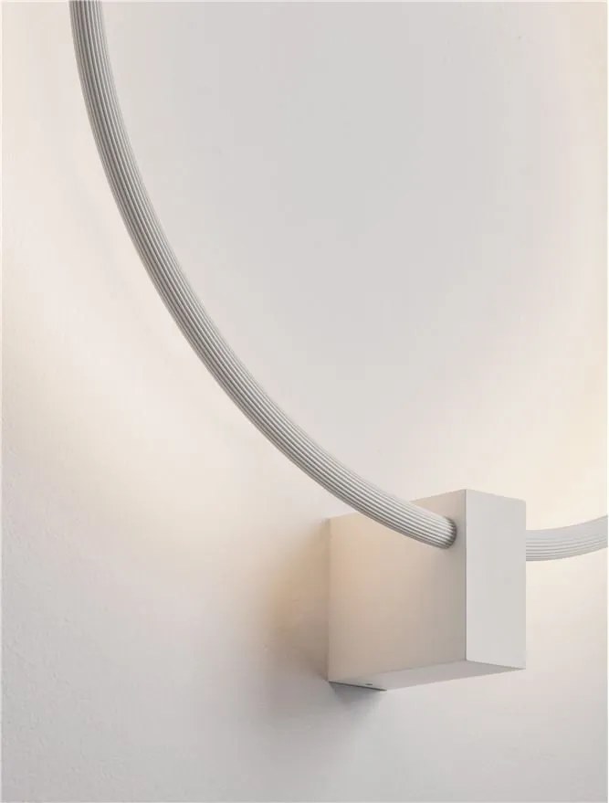 Aplica de perete circulara LED CCT CERCIO 50cm alb