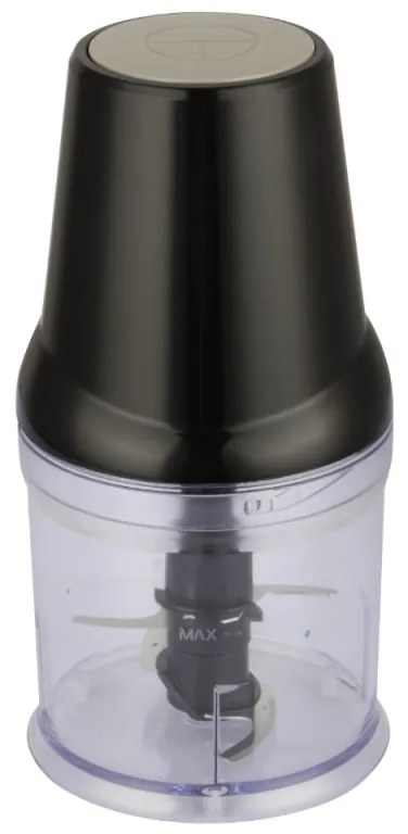 Resigilat: Tocator electric pentru alimente Rosberg Premium RP51111C, 400 W, 500 ml, Lama dubla, Negru