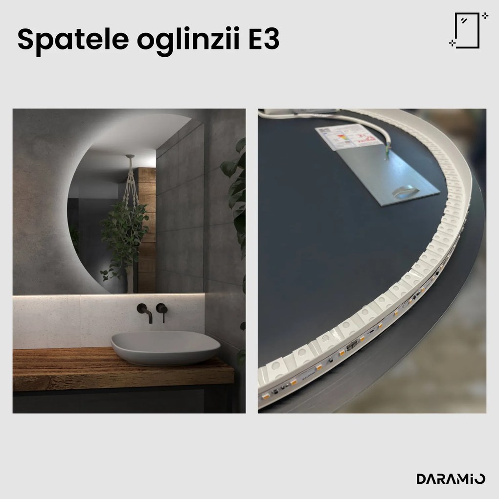 Oglindă rotundă cu iluminare LED E3
