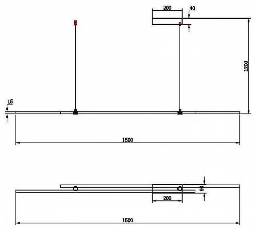 Lustra LED, pendul design modern Halo alama